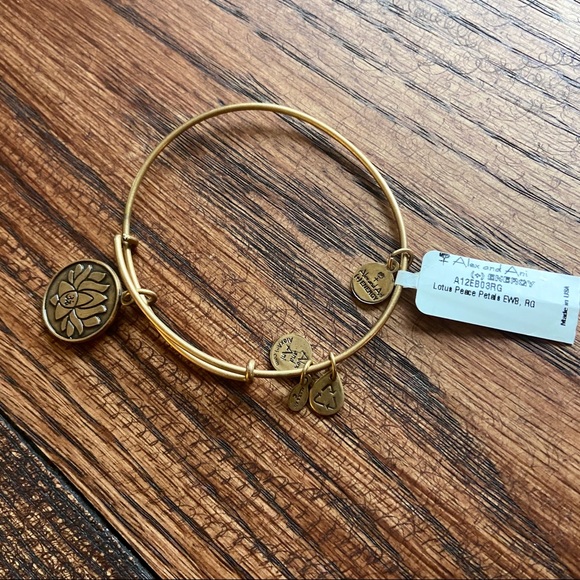 Alex and Ani Lotus Peace Blossoms Bracelet, 2012 - Picture 3 of 5